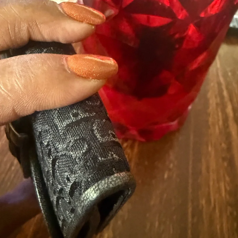 Dior Black Textured Wallet